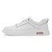 Men's Shoes Embossed Plaid Lace-free White Shoes Soft-soled Sports Shoes Casual Board Shoes Men_vogvips.com