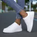 MAEDEF Women Vulcanized White Sneakers Lightweight Athletic Breathable Comfortable Skateboard S Shoes_vogvips.com