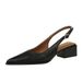 2850 European And American Simple High-End Women's Thick Heel Shallow Mouth Pointed Toe Slimming Foot Shaping Backless_vogvips.com
