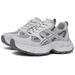 's Popular Retro Casual Sneakers, Height-increasing Versatile Everyday Shoes, Gray Women's Mesh Thick-soled Dad Shoes_vogvips.com