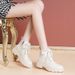 Guangzhou Martin Short 2025 Autumn Winter New Genuine Leather Lace-up Fleece Thick Sole Chunky Heel White Women's Boots_vogvips.com