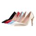 Women's Shoes Satin Wedding Heels – Floral Pointed Toe Pumps (7cm Slim Heel & Anti-Slip)_vogvips.com