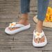 Summer New Flip Flops WOMEN Sunflower Pattern Slides One-Piece Eva Slippers Non-Slip Beach Holiday Shoes Home Indoor Slippers_vogvips.com