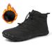 2025 Winter Cotton Shoes With Fleece Waterproof Snow Boots,, Comfortable Couple High-top Casual Cotton_vogvips.com