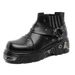 Vintage Paris Martin Boots Thick-soled Heightening Vintage Leather Boots Gothic Men's Boots_vogvips.com