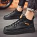 Martin Autumn New High Top Workwear Men's Trendy Versatile Thick Soled Casual Leather Shoes Short Boots_vogvips.com