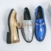 Large British Patent Leather Smooth Pointed Toe Men's Shoes Size 38-46 New Height-Increasing Loafers For Men_vogvips.com