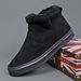 Autumn And Winter Men's Cotton Shoes Velvet High-top Cold-proof Warm Comfortable Men's Shoes One-pedal Casual Shoes Trendy Men's Snow Boots_vogvips.com