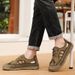 Men's Beach Shoes Summer Hollow Breathable Closed-Toe Sandals Soft Sole Slip-On Hole Shoes, Large Size 48_vogvips.com