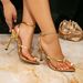 Gold Heels Shoes Stiletto Fashion Party Evening Gathering Pointed Buckle Split Toe Women's High Heel Sandals_vogvips.com