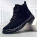 Breathable New Mid-top PU Sports Casual Lace-up Large Size Men_vogvips.com