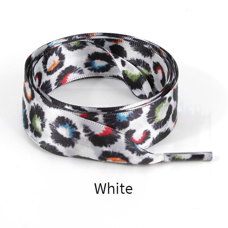 2CM Wide Silk Shoelaces – Stylish Leopard Print & Tie-Dye For Sneakers & Casual Shoes (3 Colors, 80-160cm)_vogvips.com
