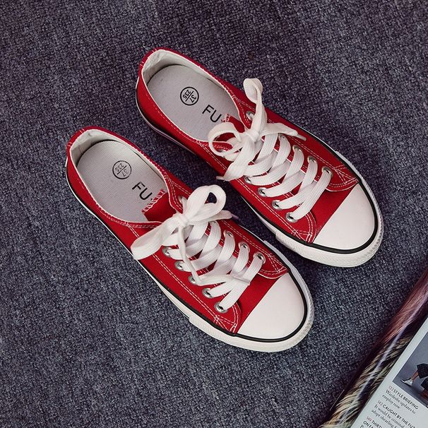 New Autumn Korean Style Canvas Shoes For Women & Couples, Student Casual Sneakers_vogvips.com