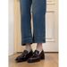 Chuyuji Retro Chunky Heel Slip-on High-heeled Loafers For Women, British Style Small Leather Shoes, JK Single Shoes_vogvips.com