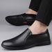 Men's Shoes Leather Shoes Gentleman's Flat Casual Shoes Low Top Foot Loafer Foot Sneakers_vogvips.com