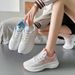 Flying Woven Shoes Sports Shoes Women's Mesh Breathable Student Casual Shoes Flat Running_vogvips.com