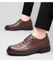 Lace-up Men's Shoes Doudou Shoes Casual Shoes Soft-soled Leather Shoes Lazy Shoes_vogvips.com