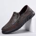 Hollow Out Shoes For Summer Breathab Business Genuine Ather Casual Round Toe, Midd-aged Men's One Gged Shoes,_vogvips.com