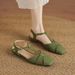 2022 Spring/Summer New Style Closed Toe Backless Fairy Low Heel 2.5cm Dress Shoes For Women Comfortable Soft Sole_vogvips.com