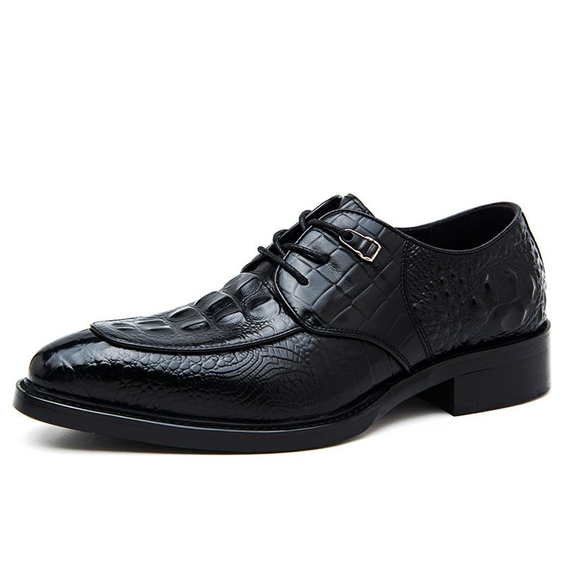 Euro Step Business Formal Genuine Leather Groom Wedding Sole Soft Surface British Style Men's Shoes_vogvips.com