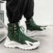 European Warm Series Martin Autumn High-top Workwear Trendy Men's Long Tube Fleece-lined Cotton Shoes Waterproof Internet Celebrity_vogvips.com