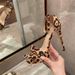 High-heeled Sandals Parties, Versatile New Model For Foreign Trade In Europe, Sexy Open-toe Leopard Print With A_vogvips.com