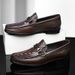 Men's Doudou Shoes Leather Casual Shoes Gouge Leather Shoes Men's Loafers Men's Shoes Single Shoes_vogvips.com