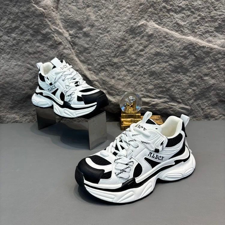 European Men's 2026 Spring New Breathable Thick-soled Dad, Fashionable Versatile Color-blocked Personalized Casual_vogvips.com