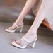 High-heeled Shoes For Petite Women That Don't Tire The Feet, 2024 European And American Summer New Style, Rhinestone_vogvips.com
