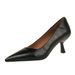 7098-2 French Style Office Comfortable Versatile Commuting Work Pointed Toe High Heels Women Thin Heel Non-Chafing_vogvips.com
