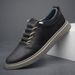 Men's Round Head Casual Board Shoes Two-layer Cowhide Comfortable And Breathable Work Men's Shoes_vogvips.com