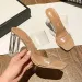 Summer Pumps 9cm Jelly Sexy Open Square Toe High Heels Women Transparent Slippers Shoe Heel Clear Sandals_vogvips.com