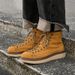 Retro Martin Boots High-end Men's Boots Thick-soled Heightening Leather Shoes Casual Tooling Style High-top Board Shoes_vogvips.com
