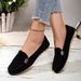 Large Size Women's Shoes New Denim Bean Shoes With Slip-on Women's Shoes_vogvips.com