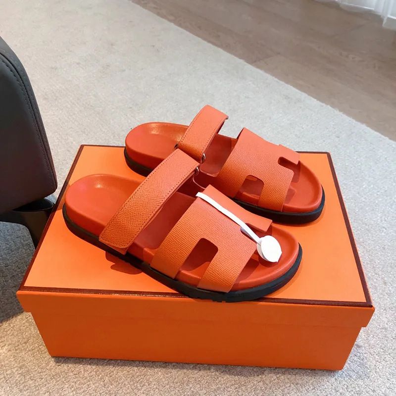 In-Stock Cross-Border Couple's For Summer Outdoor Wear, H-Shaped Genuine Leather Men's Shoes, Fashionable And Versatile_vogvips.com