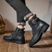 European Warm Series Autumn Winter Work 2025 New British Style Men's Martin Non-Slip Lace-Up High Top Round Toe Boots Side Pull_vogvips.com