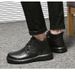Warm Soft-soled Martin Boots Hand-scratched Mature Men's Shoes Medium Top Velvet Snow Boots Tooling Shoes_vogvips.com