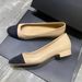 In-Stock Genuine Leather New-Style Women's Spring Shoes, Versatile Color-Blocked High-Heeled Closed-Toe Sandals With_vogvips.com
