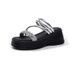 Small Thick-bottomed Cool Slippers, Female New Two Wear Height-increasing Fairy Wind Beach, Wearing Female Cool Slippers_vogvips.com