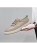 European Station Men's Mesh Board Shoes Top Layer Pig Bage Plus Hole Mesh Casual Tide Live_vogvips.com
