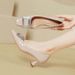 Square Toe High Heels For Women, Stiletto Heels, 2025 New Spring And Autumn Women's Shoes, Rhinestone Square Buckle, Burgundy Fren_vogvips.com