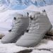 Unisex Warm Winter Boots Cotton Outdoor Sports Shoes Hiking Climbing Skiing Waterproof Warm Footwear Non-Slip Rubber Sole_vogvips.com
