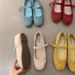 Gentle Fairy Style Mary Jane For Women 2025 New French Elegant Pleated Round Toe Shallow Mouth Flat Ballet Shoes_vogvips.com