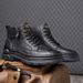 European Warm Series Shoes 2025 New Thickened Autumn Winter Fleece Cotton High-top Sneakers Martin Men's Short Boots_vogvips.com