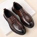 Men's Business Casual Formal Wedding Genuine Leather New British Style Trend Shoes Commuter First Layer Cowhide_vogvips.com