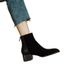 Women's Suede Mid Heel Martin Boots Size 34 Winter New Style Slimming Back Zipper Retro Patchwork Short Boots_vogvips.com