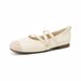 French Word With Mary Jane Shoes Flat Ballet Shoes Grandma Single Shoes Women Soft Sole_vogvips.com