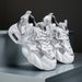 Men's Shoes New Dad Shoes Color Matching Casual Shoes Spring Breathable Mesh Platform Sole Heightening Men's Shoes All Match Trendy Shoes_vogvips.com