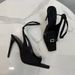 Square-toed Stiletto High-heeled Sandals With Rhinestones, Open Toe, Ankle Strap, And Buckle, Sexy Fish-mouth Single_vogvips.com