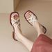 Retro Roman-style Sandals With Chunky Low Heels And Flat Soles For Women, 2026 New Summer Model, Cross-strap Design To_vogvips.com
